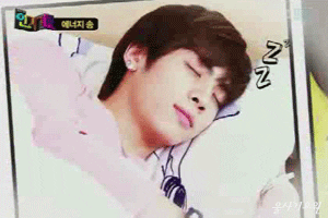 k-pop sleeping GIF