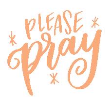 Lettering Pray Sticker