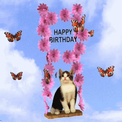 Happy Birthday Butterflies GIFs - Get the best GIF on GIPHY