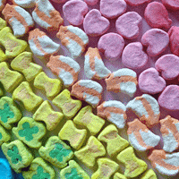 art rainbow colorful colors cereal