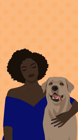 Black Women Love Dogs GIF