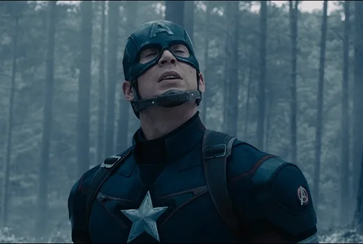 Captain America Hang Head GIF
