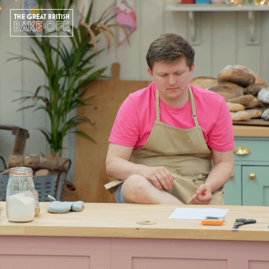 Shake Waiting GIF by The Great British Bake Off