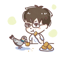 Heart 吃飯 Sticker