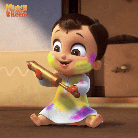 Holi Happyholi GIF by Chhota Bheem
