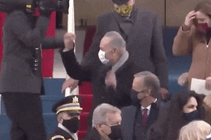 Excited Chuck Schumer GIF by GIPHY News