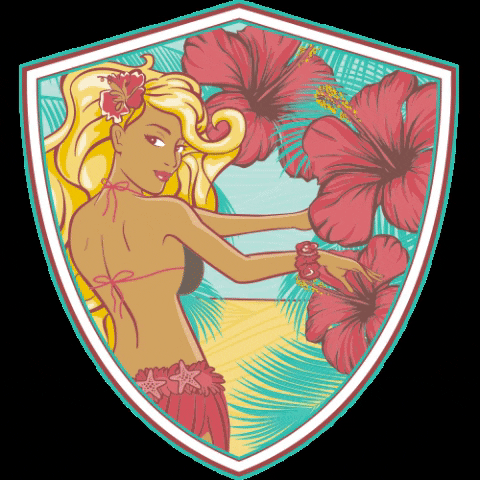 BigStormBrewery tropical craft beer hibiscus luau GIF