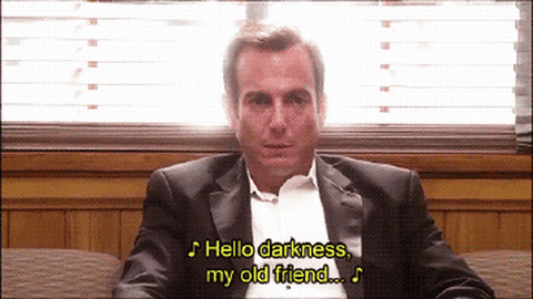 Image result for hello darkness my old friend gif