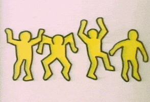 Keith Haring Dance GIF