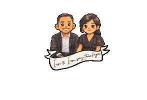 Couple Wedding Sticker