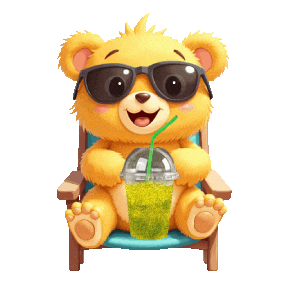 At The Beach Summer Sticker