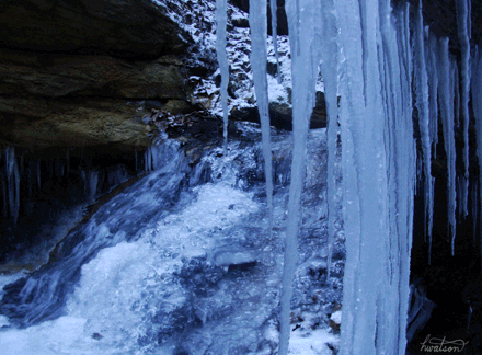 cold the waterfall GIF