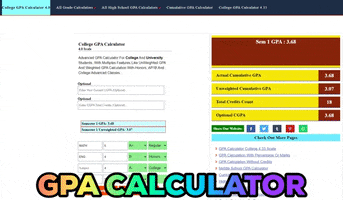 Gpa Calculator GIF