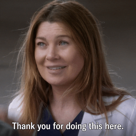 Greys Anatomy Thank You GIF by ABC Network