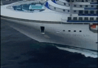 falling off cruise ship gif