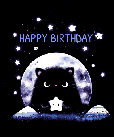 Happy Birthday Cute Cat GIF