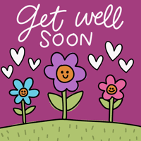Get Well Soon Hearts GIF by Heather Roberts
