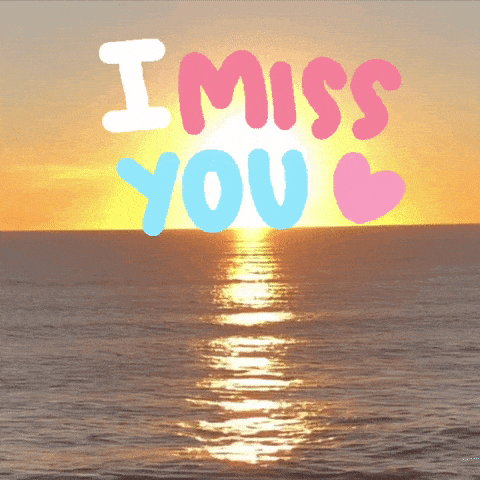 I Miss You Beach GIF by Yevbel