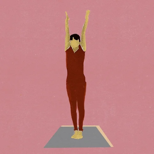 Pink Yoga GIF