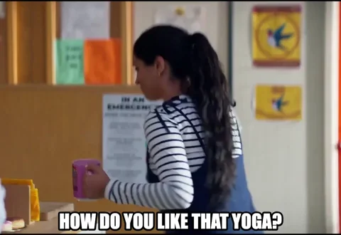 Yoga Middle Finger GIF