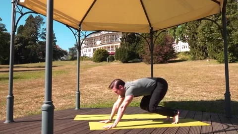 yoga handstand GIF