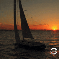 sunset sailing GIF by Ovation TV