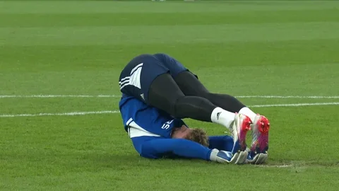 Football Stretching GIF