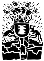 black and white art GIF by Miron