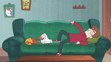 Sleepy Boris E Rufus GIF by Belli Studio