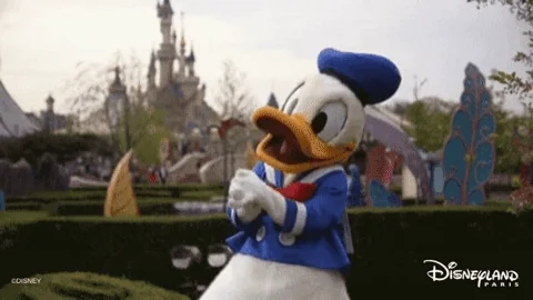 Stretching Donald Duck GIF
