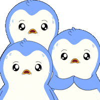 Scared Uh Oh GIF by Pudgy Penguins