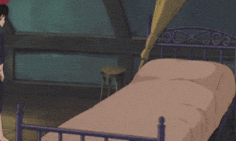 tired kiki's delivery service GIF