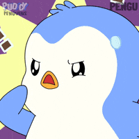 Scared Oh No GIF by Pudgy Penguins