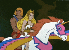 he man unicorn GIF