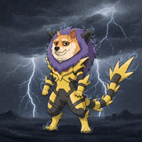 Digital Art Lightning GIF by Doge Pound