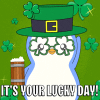 St Patricks Day Penguin GIF by Pudgy Penguins