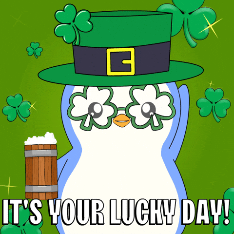 St Patricks Day Penguin GIF by Pudgy Penguins