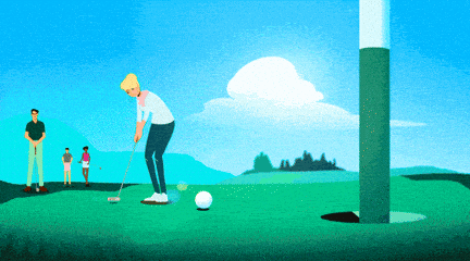 Animation Golfing GIF by David Urbinati