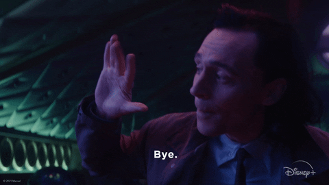 Giphy - Tom Hiddleston Goodbye GIF by Marvel Studios
