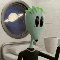 Cup Of Joe Coffee GIF by Lonely Aliens