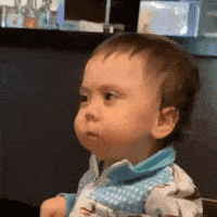 Suspicious Baby GIF