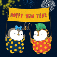Happy New Year Celebration GIF by Pudgy Penguins
