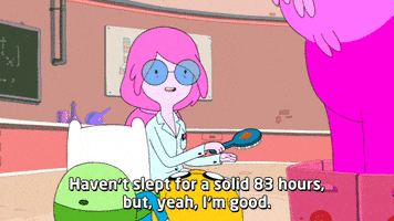 tired adventure time GIF