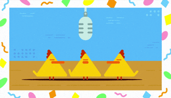 Chicken Singing GIF by Hey Duggee Chicken Singing GIF by Hey Duggee