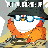 Volume Up Dance GIF by Pudgy Penguins