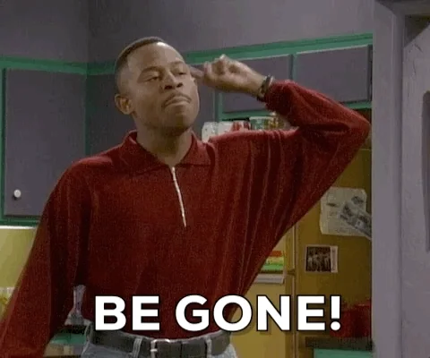 Go Away Leave GIF