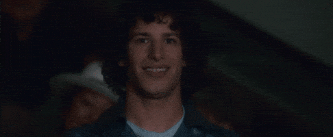awkward andy samberg GIF