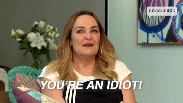 Watching Tv Youre An Idiot GIF