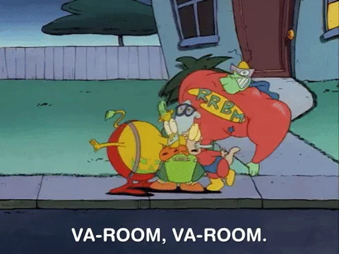 Rockos Modern Life Running GIF