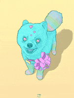 digital art cute dog GIF by Phazed